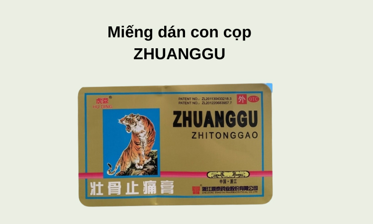 Cao dán cọp ngồi Zhuanggu