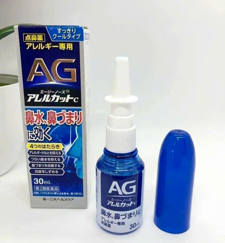 AG - Thuốc xịt mũi bảo vệ niêm mạc mũi khỏi sự tấn công của các dị nhân bên ngoài