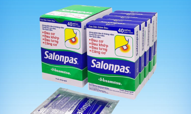 Miếng dán Salonpas giúp giảm đau xương khớp