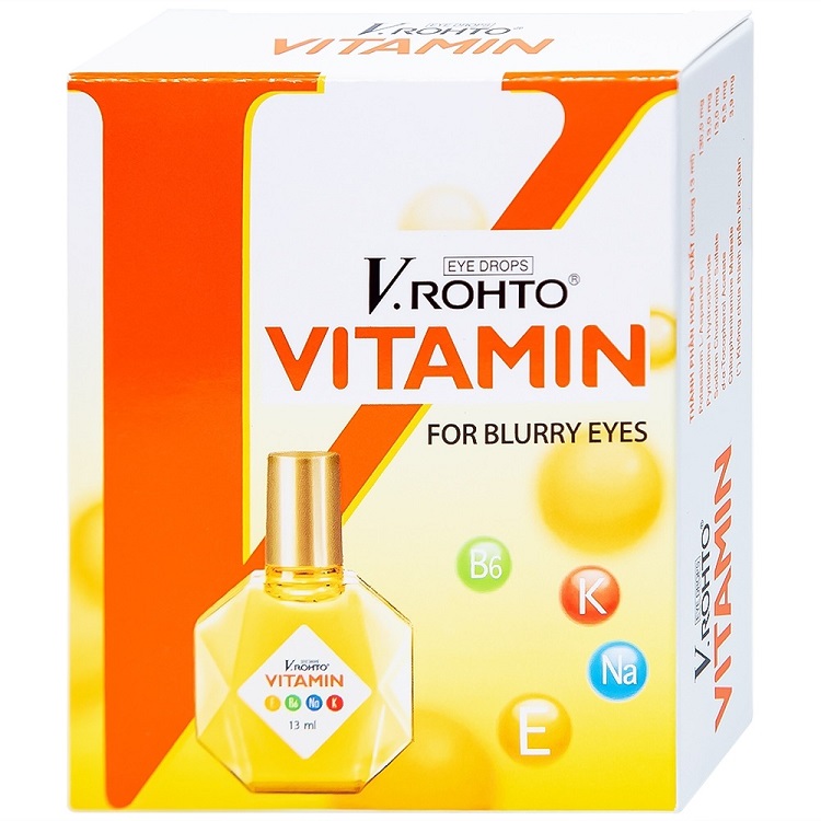 Thuốc nhỏ mắt V.Rohto Vitamin giúp bổ sung vitamin cho mắt sáng khỏe